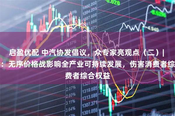 启盈优配 中汽协发倡议，众专家亮观点（二）| 崔东树：无序价格战影响全产业可持续发展，伤害消费者综合权益