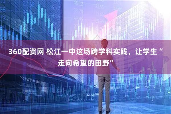 360配资网 松江一中这场跨学科实践，让学生“走向希望的田野”